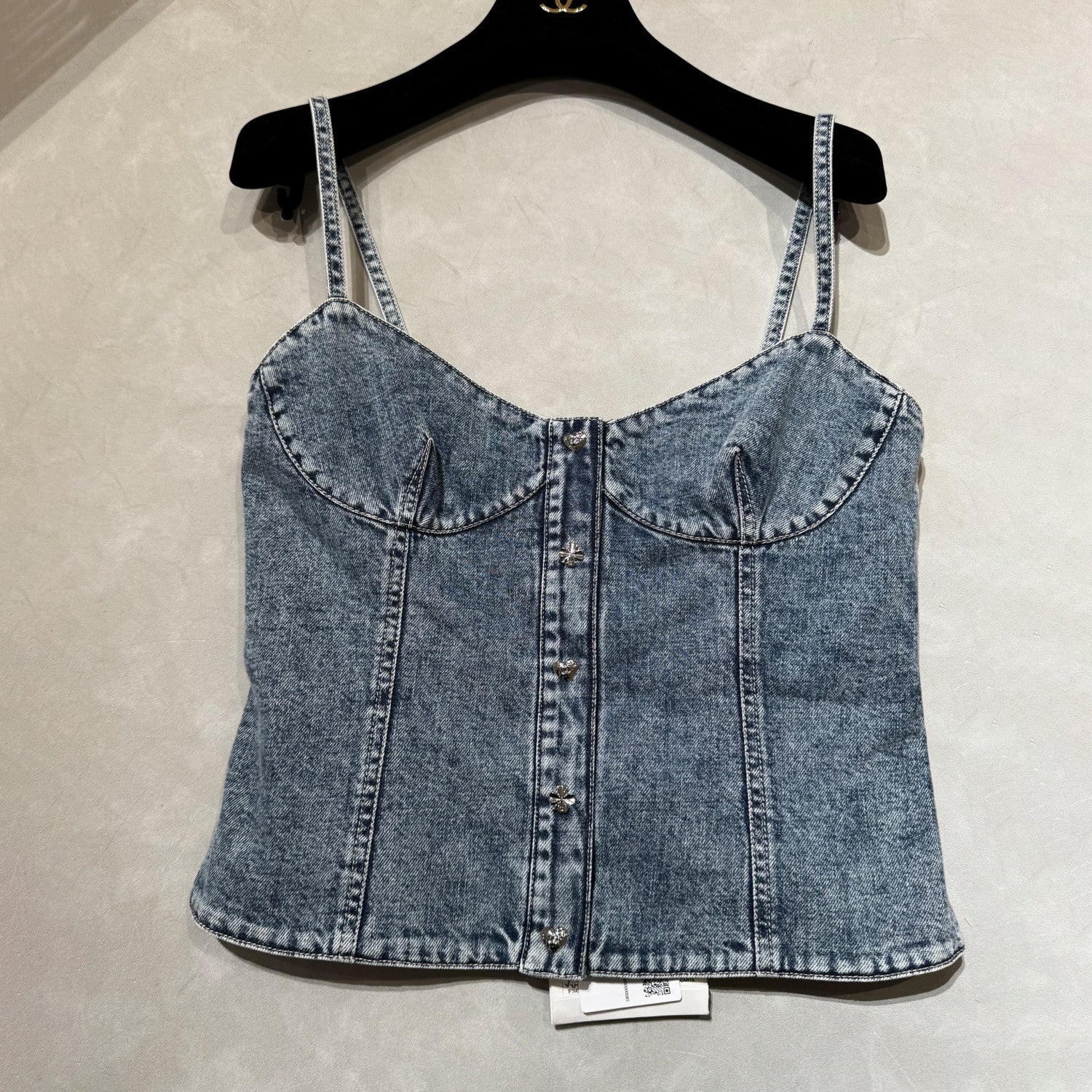 Women's Spring/Summer Casual Fashion Camellia Halter Denim Vest #78685