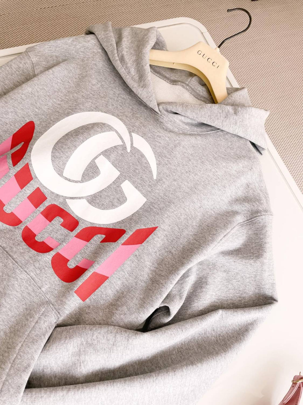 Women's Spring and Autumn Letter Logo Printed Solid Color Cotton Hooded Sweatshirt #73821