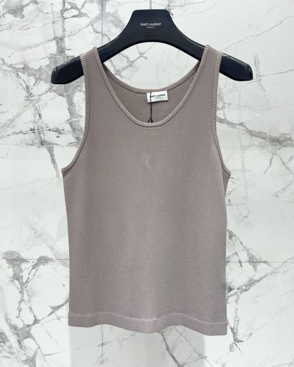 Women's Spring And Summer U Neck Knit Undershirt Fashion Trend Casual Logo Embroidery Undershirt Vest Tops #81651