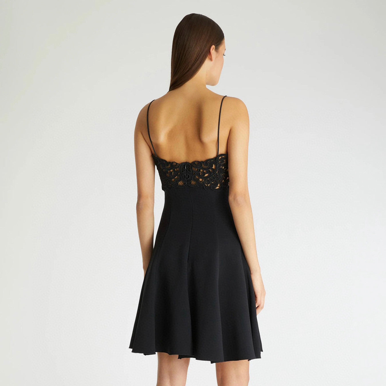 Ermanno Scervino Women's Spring And Summer Hollowed Out Embroidery Dress Simple Elegant Fashion Temperament Sexy Halter Short Dresses Mini Skirt Ngvp #1115