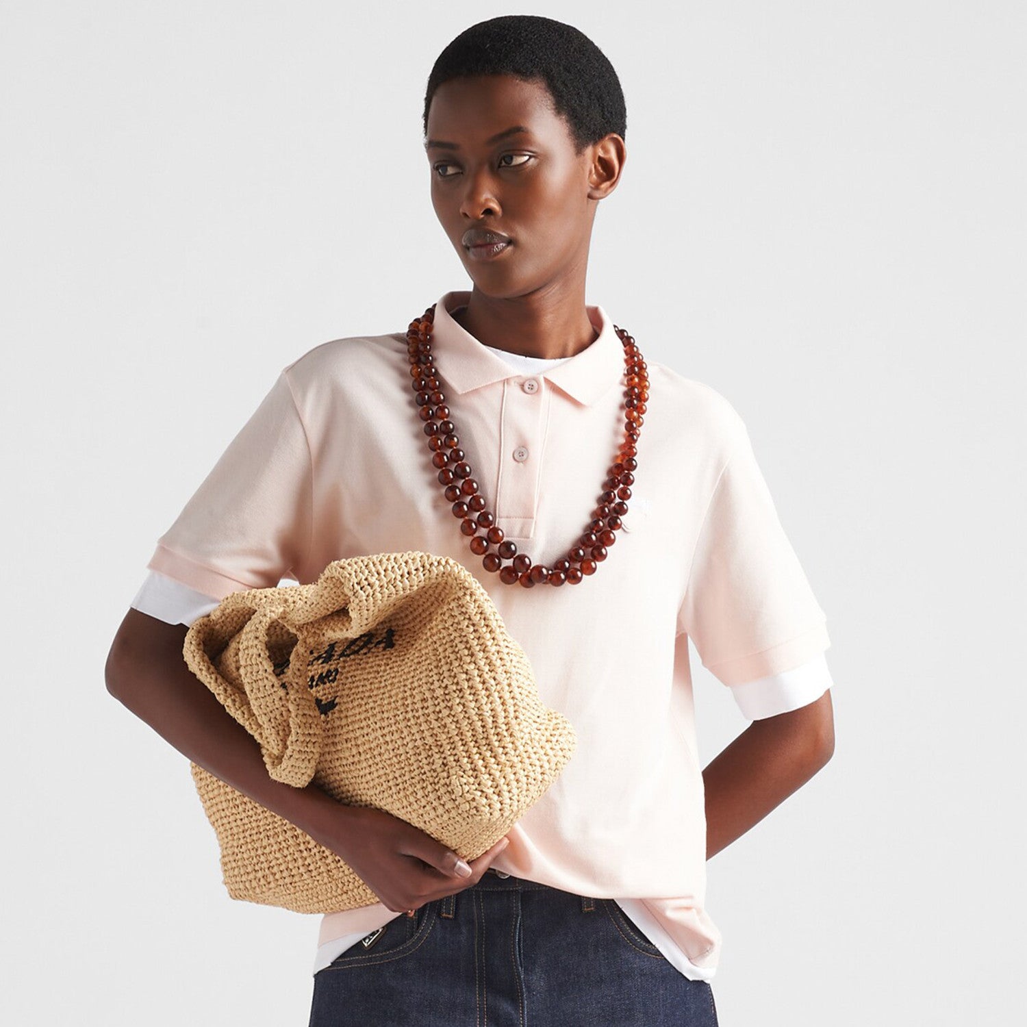 Women's Spring And Summer Color Blocking Polo Short-sleeved Fake Two-piece Top Fashion Casual T-shirt Ngvp #8776