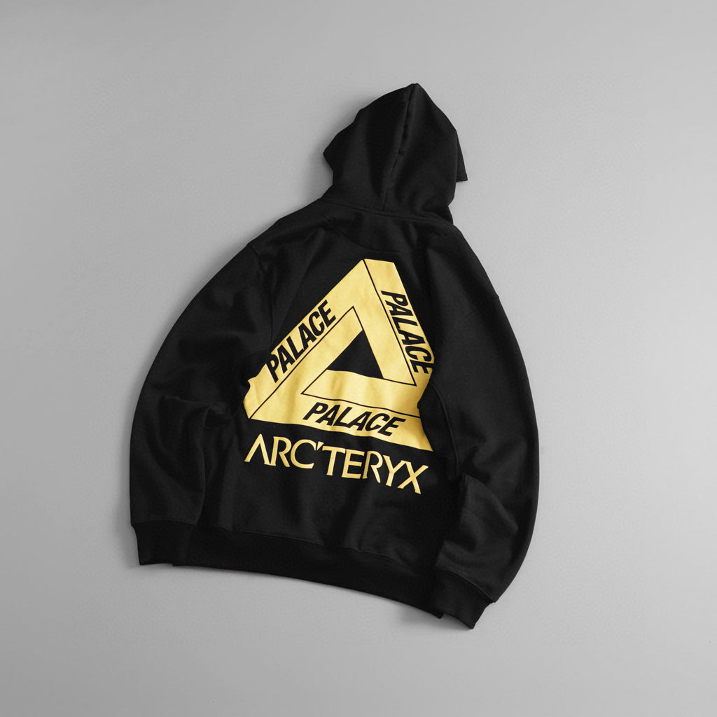 Men's and Women's Autumn Clashing Logo Printed Solid Color Loose Hooded Sweatshirt Pullover #97948