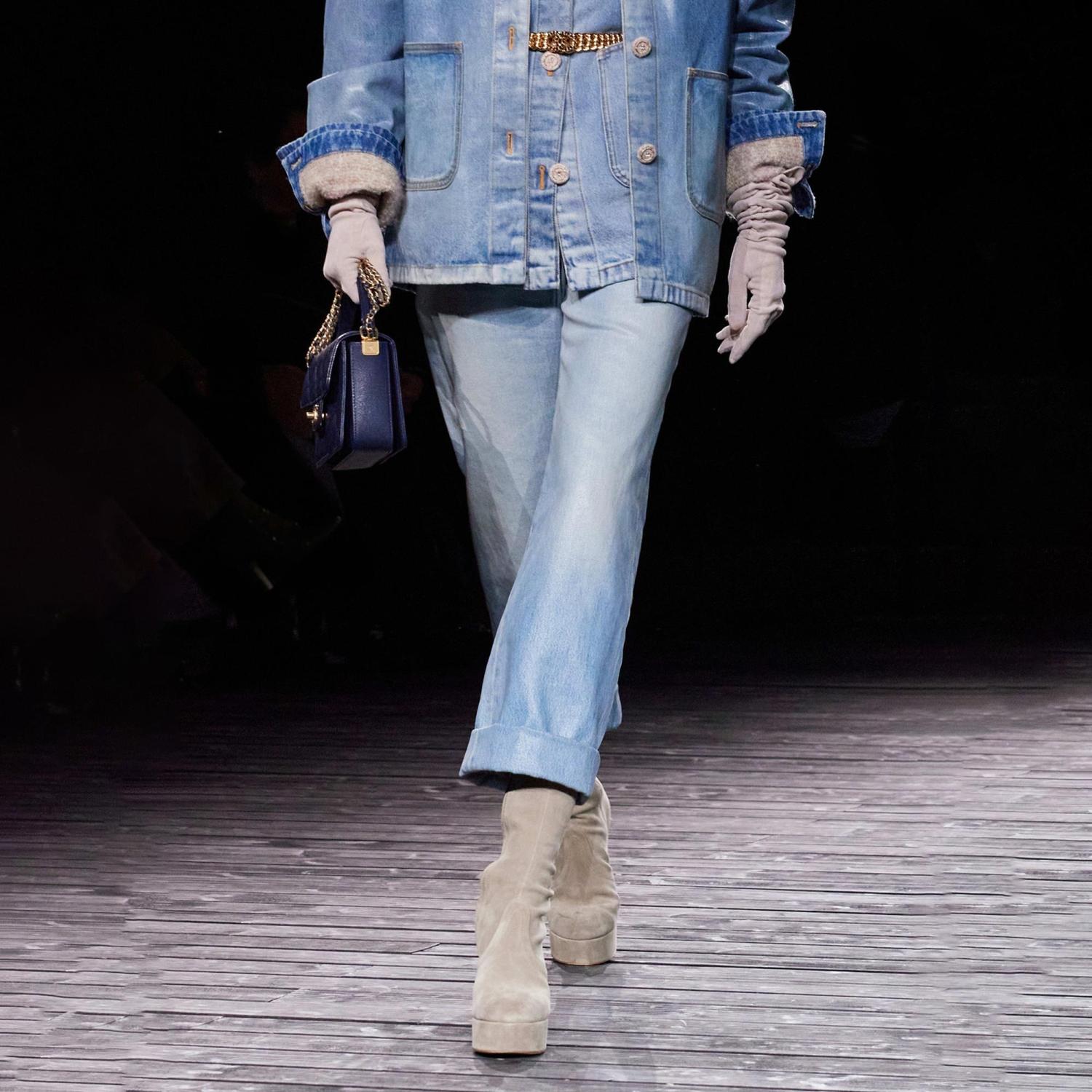 Women's Spring and Autumn Solid Color Zipper Closure Waterproof Coated Jeans Pants #74368