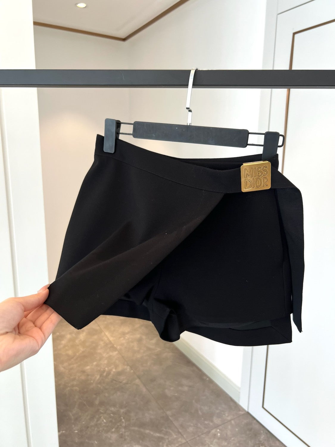 Women's Summer Solid Color Side Split Skirt Casual Shorts #75767