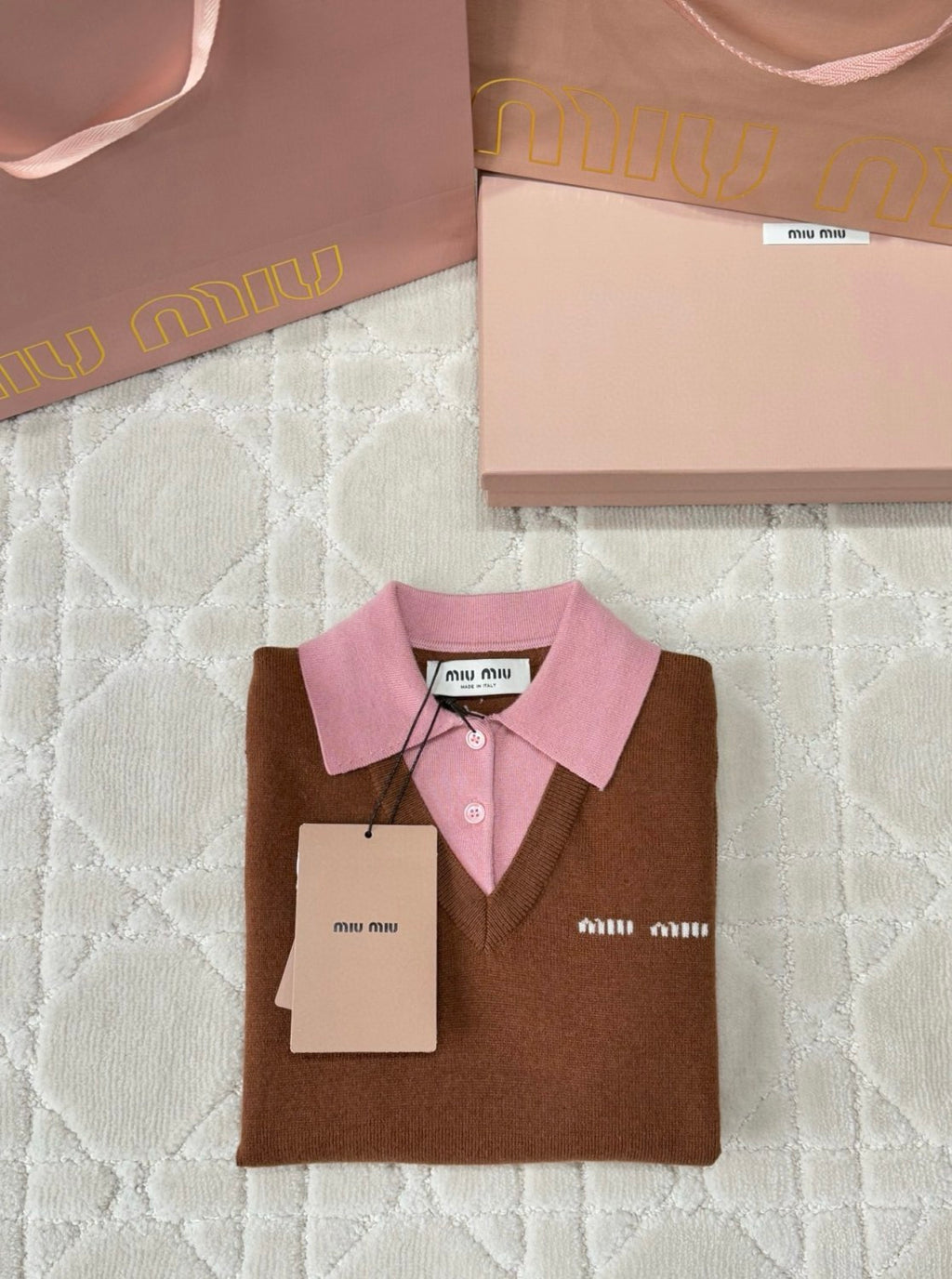 Women's Colorblocked Knit Loose Short Sleeve Polo Neck Knit Sweater #76256