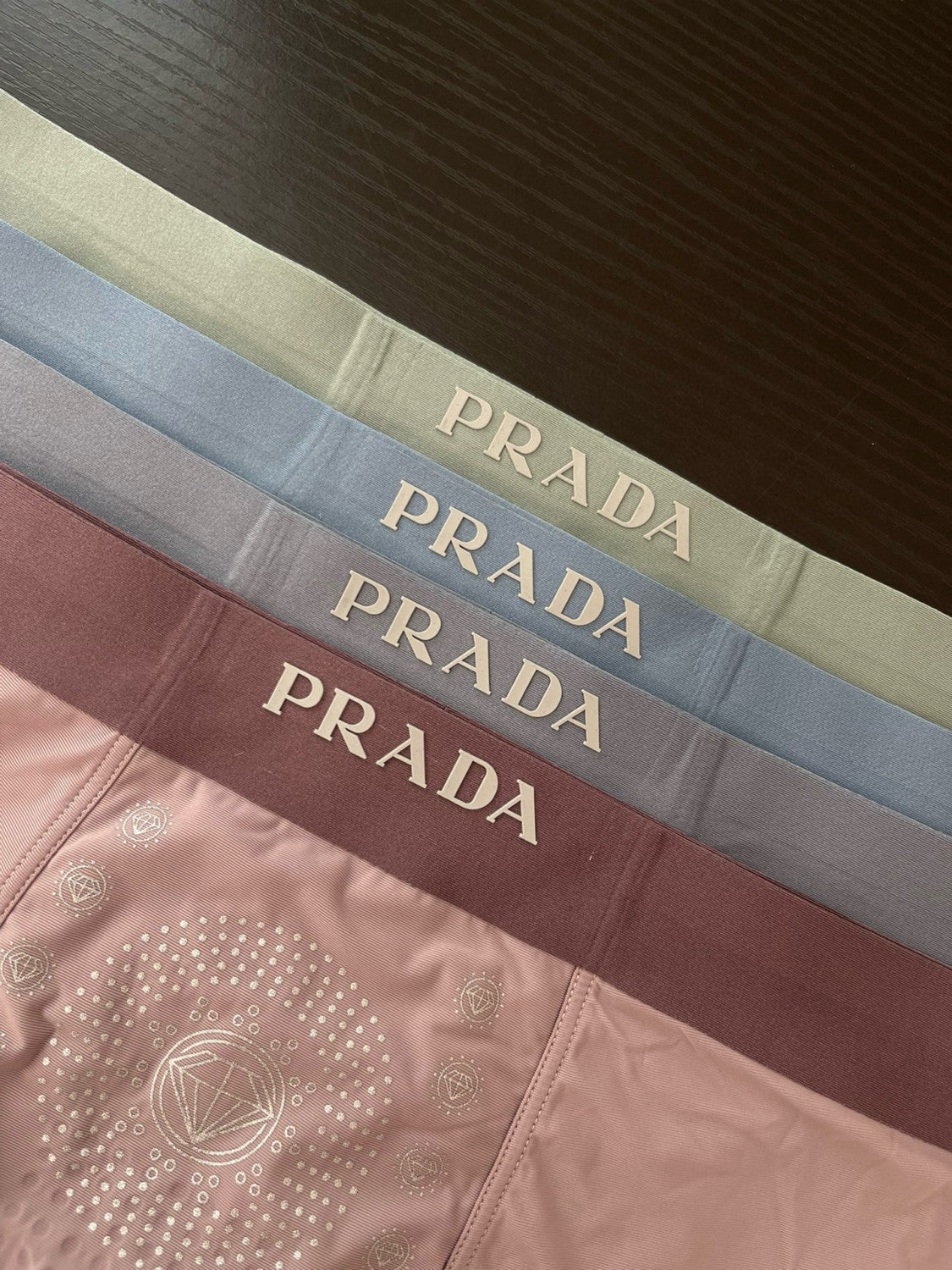 Men's Monogrammed Solid Colour Breathable Boxer Briefs Underpants Pack of 4 #99237