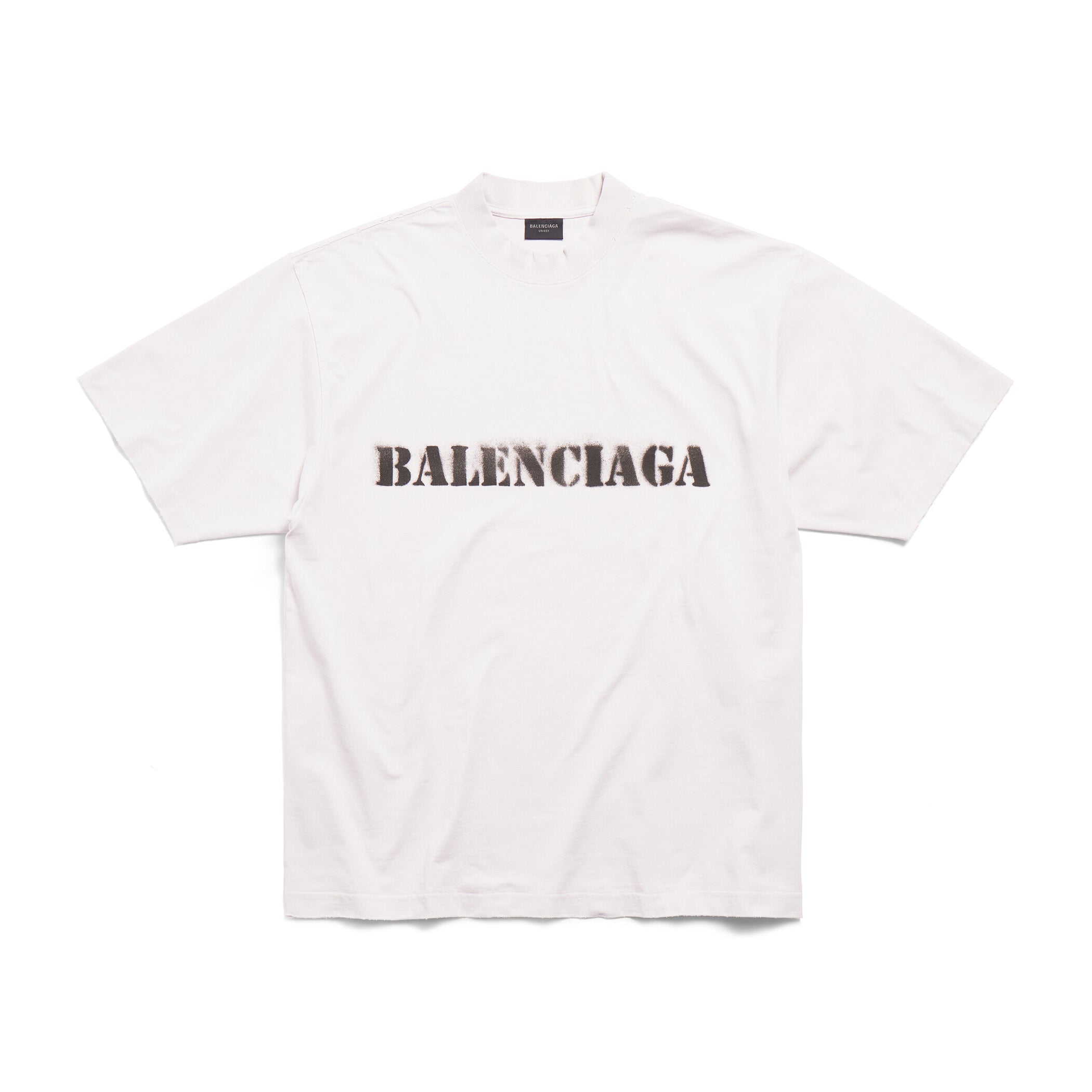 Stencil Type Men's Summer Solid Color Letter Round Neck Pullover Straight Loose Fit Short Sleeve T-Shirt #98597