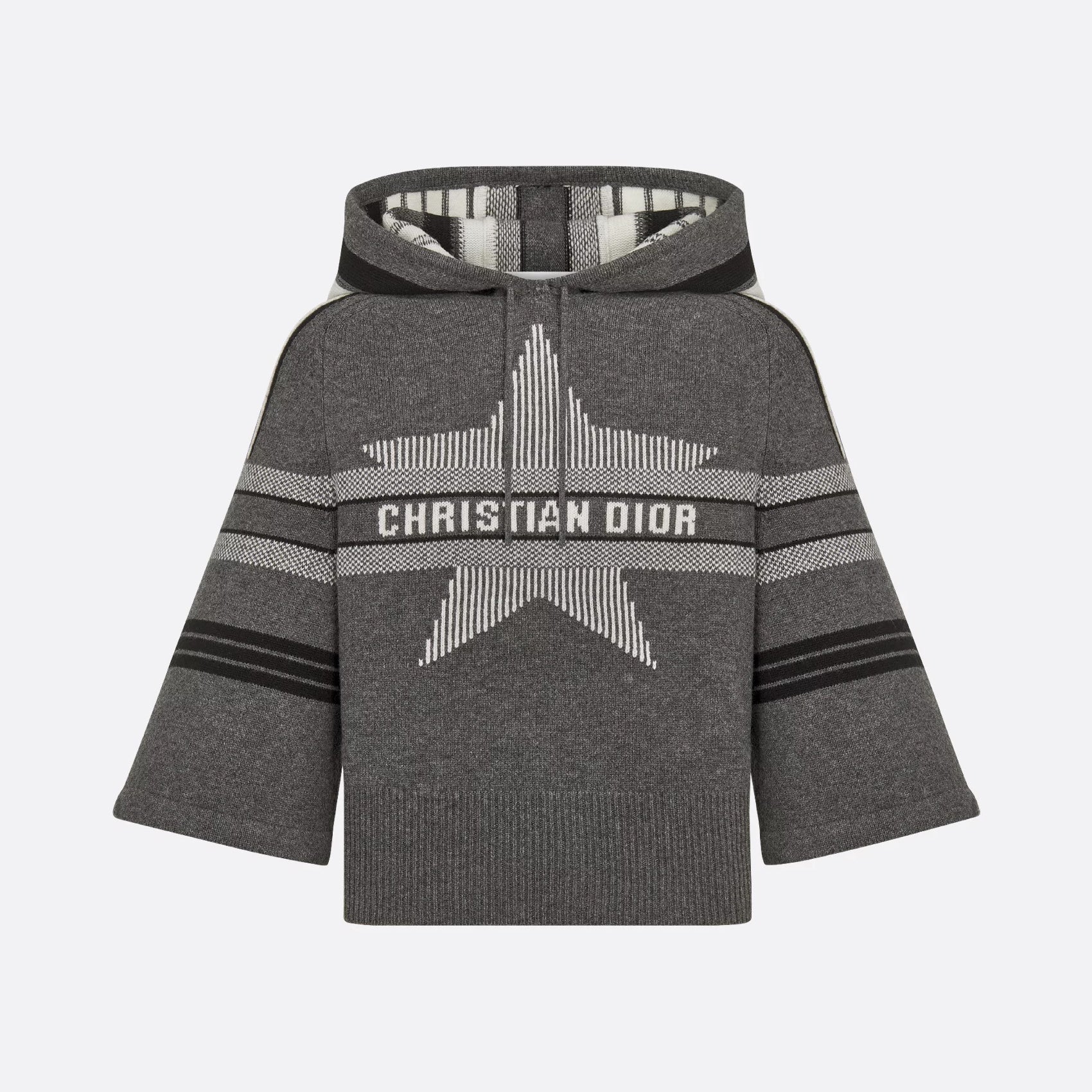 Women's Spring and Autumn Solid Color Blended Knitted Fabric Seven Sleeve Cashmere Pullover Sweater #75429