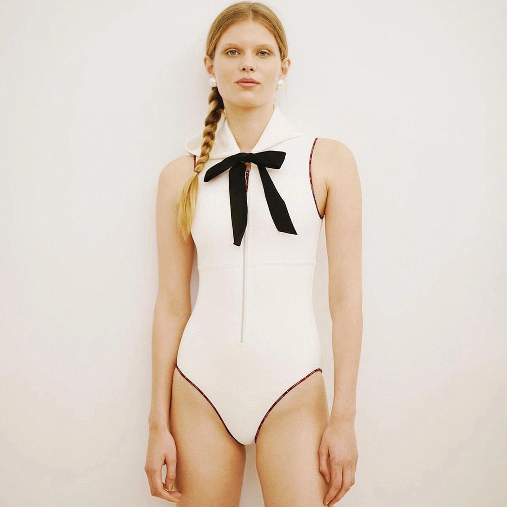 Women's Summer Pattern Printed Stretch Fabric One-piece Swimsuit #74735