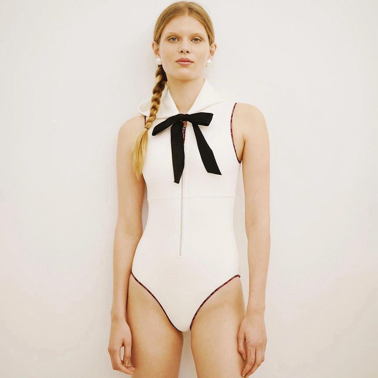 Women's Summer Pattern Printed Stretch Fabric One-piece Swimsuit #74735