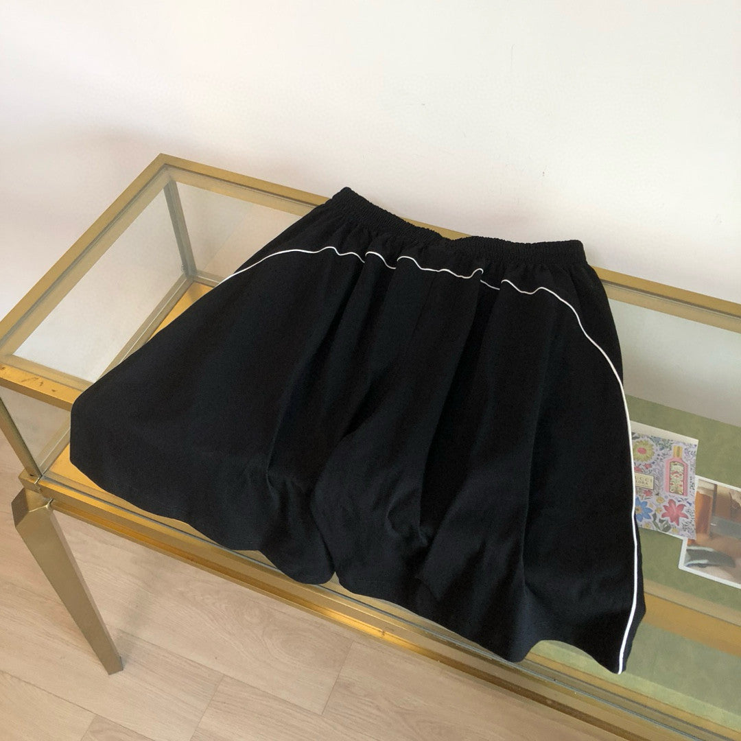 Men's Summer Solid Color Elastic High Waist Loose Fit Casual Shorts Pants #99388