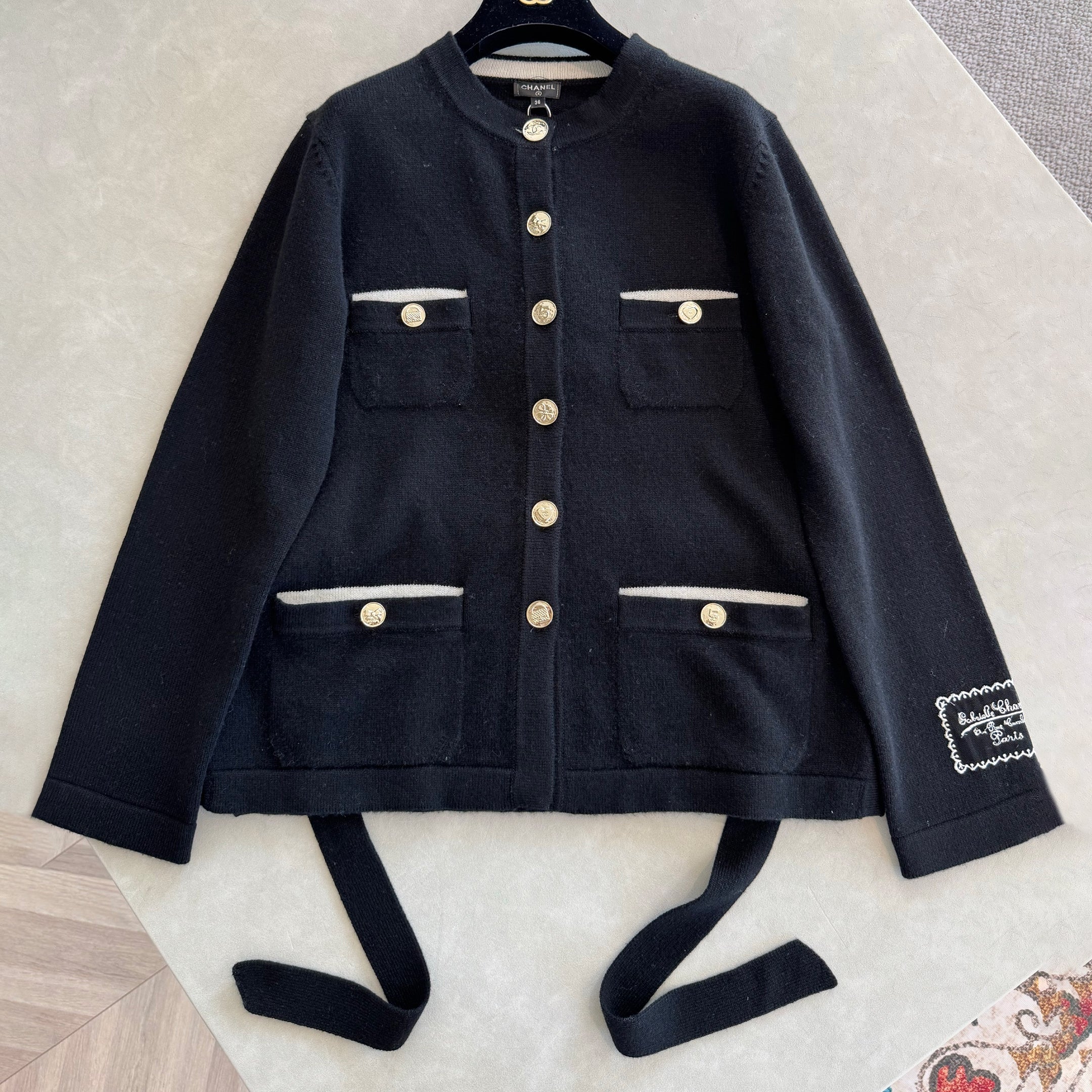 Women's Spring/Fall Belted Single-Button Solid-Color Crew Neck Cashmere Knit Long-Sleeve Cardigan Ngvp #2358