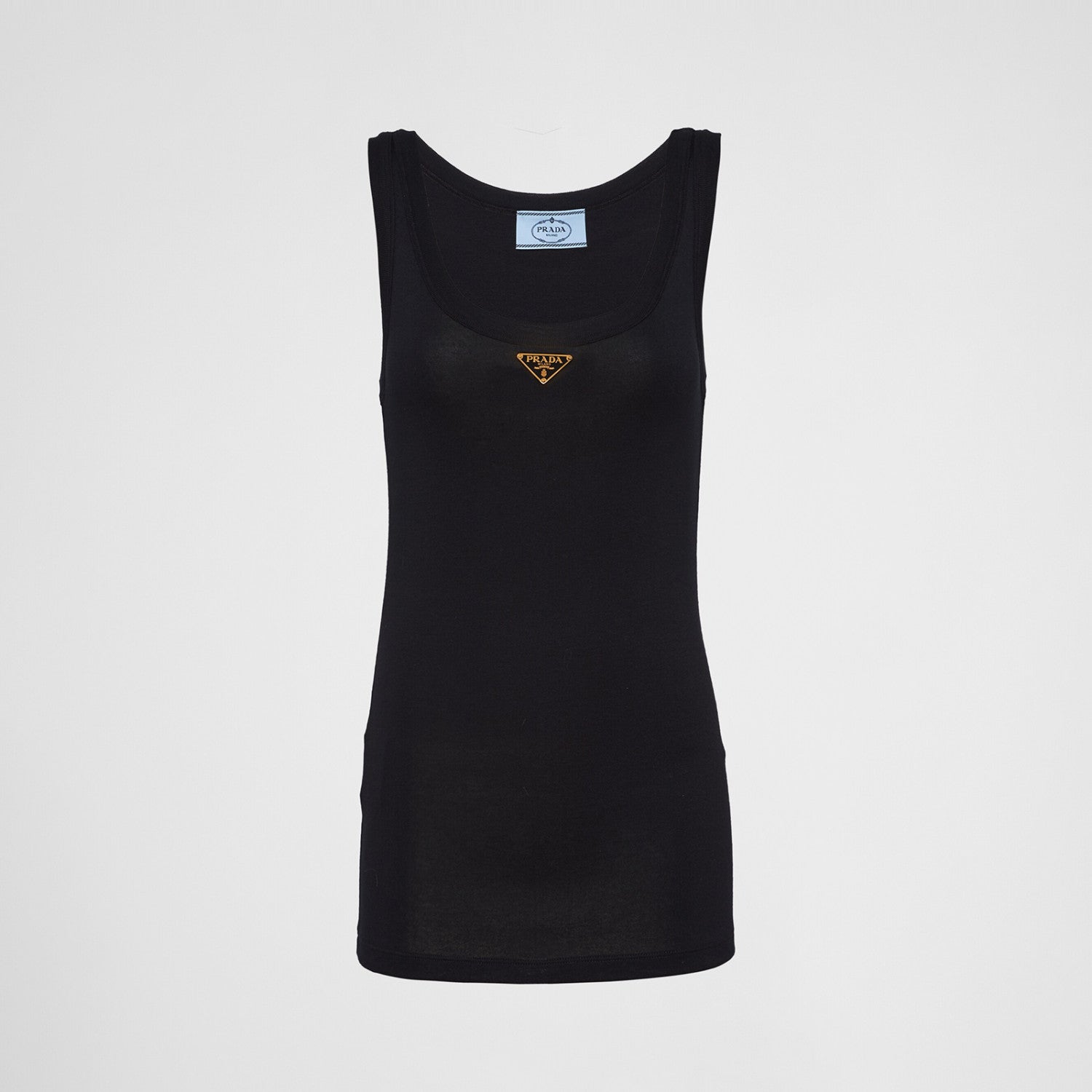 Women's Summer Solid Color Logo Crew Neck Cotton Vest Top #76534