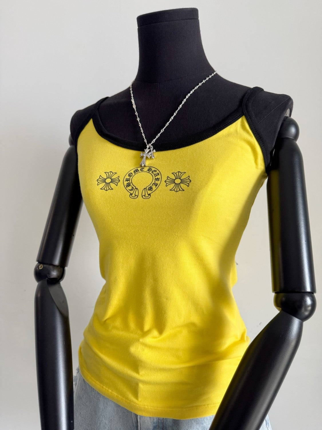 Women's Summer Fashion Casual Solid Color Logo Pattern Printed Pullover Tank Top Vest #78336