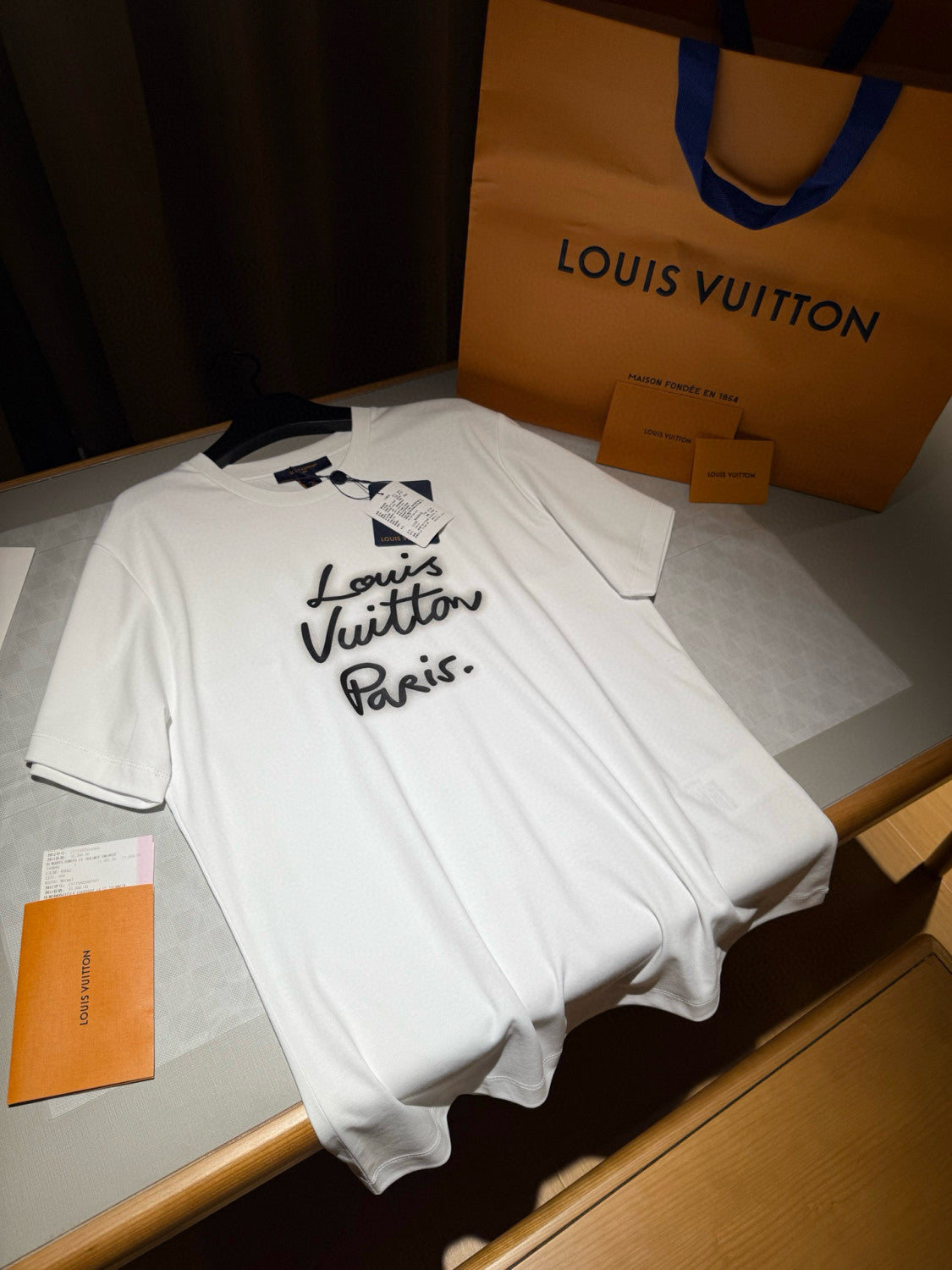 Women's Summer Neon Logo Round Neck Solid Color Short Sleeve T-Shirt #75899