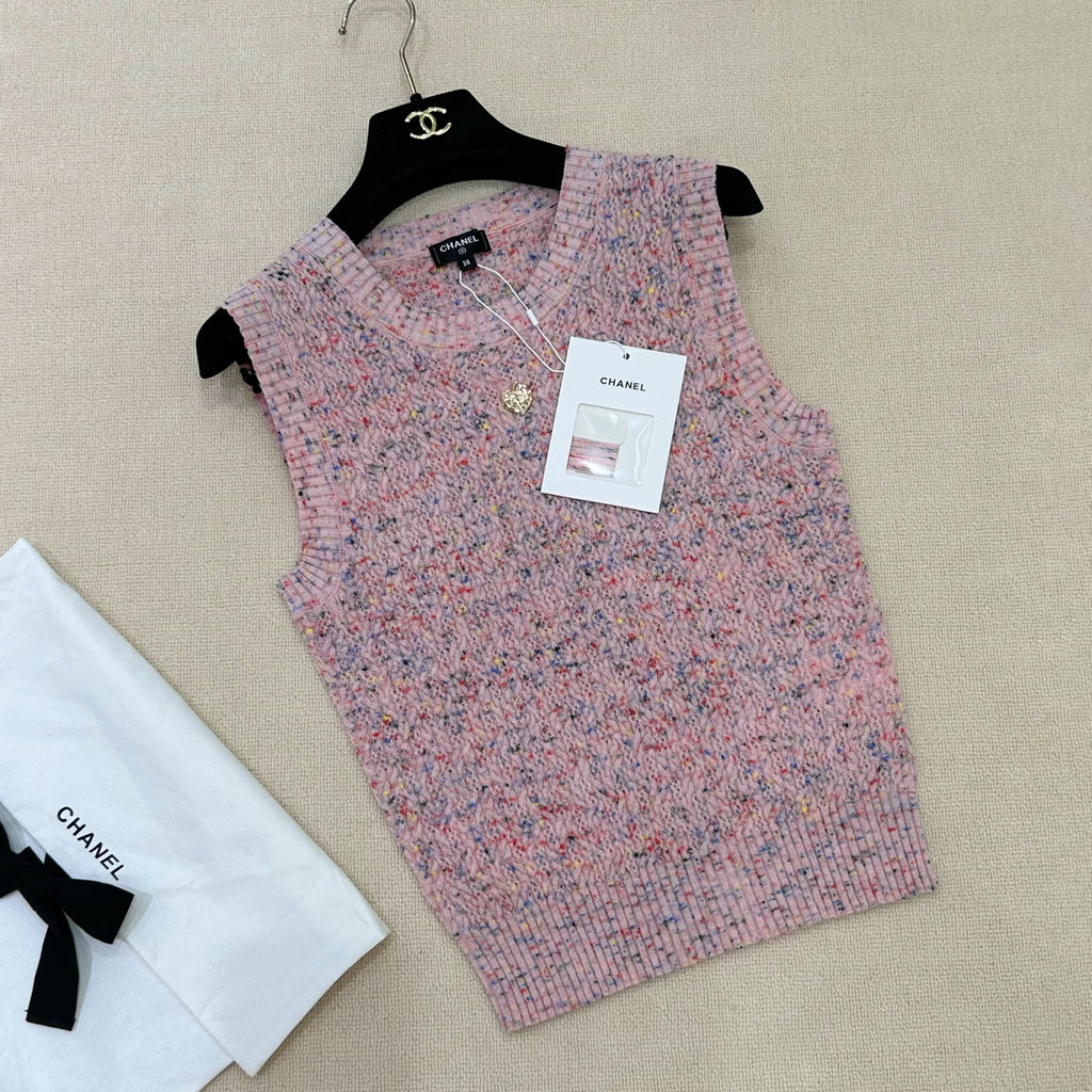 Women's High Street Summer Wool Round Neck Plain Sleeveless Pullover Knit Sweater Vest Ngvp #2131