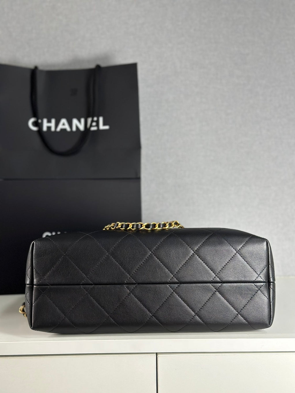 25a Hobo Full-leather Black & Gold Horizontal Tote Bag Stylish Luxury Shimmering Shoulder Bag Handheld Large Capacity Bags  #82167A