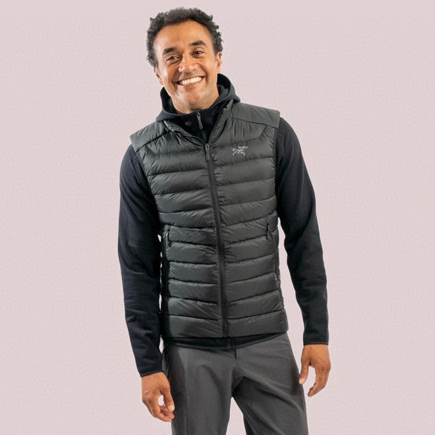 Men's Fall/Winter Fashion Casual High Neck Zipper Sleeveless Thermal Vest #79431