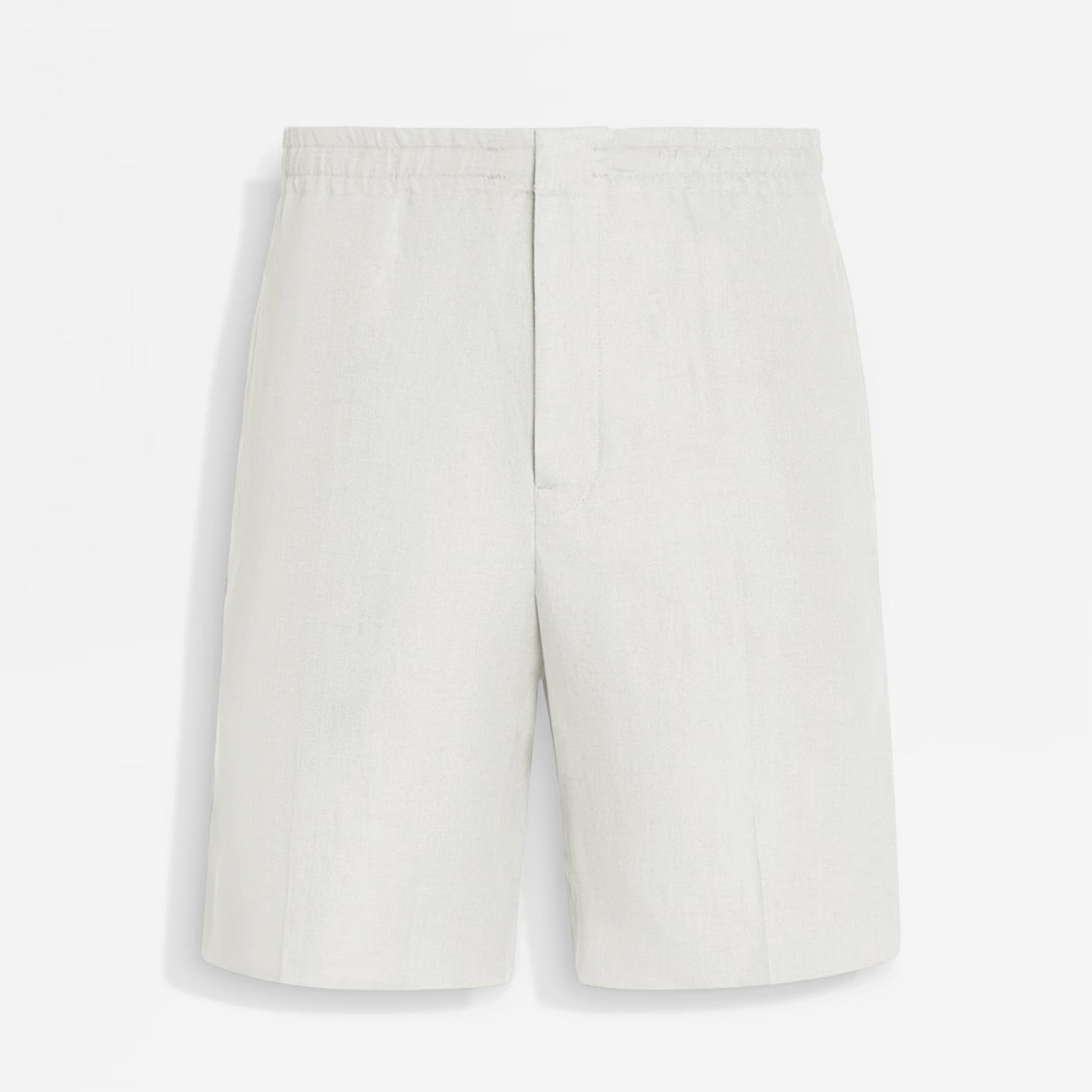 Men's Summer Mid Waist Straight Solid Color Linen Casual Shorts Ngvp #1234