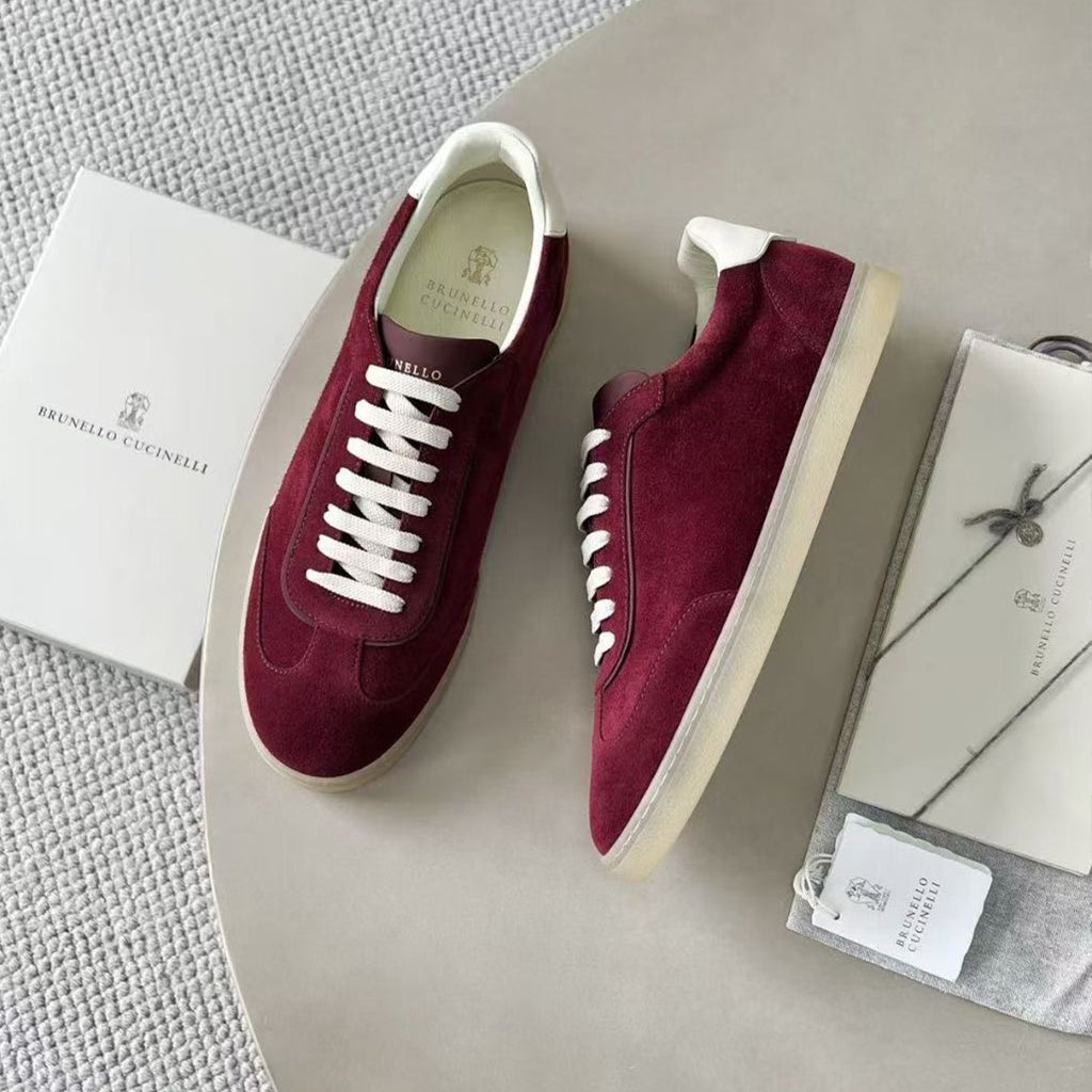 BC Men's Spring And Summer Washed Suede Rubber Sole Shoes Fashion Casual Solid Color Flat Sneakers Ngvp #1983