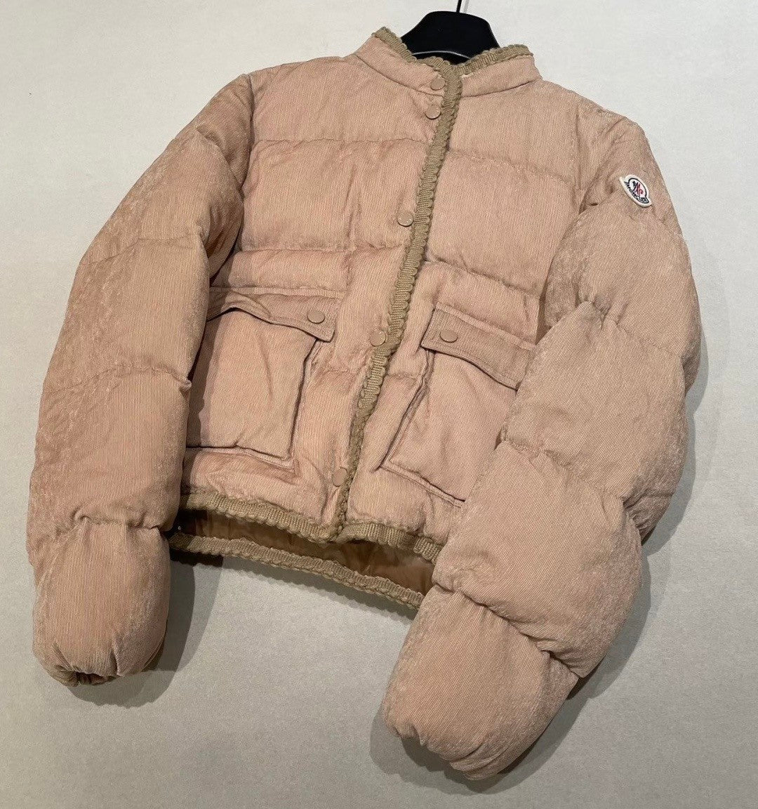 2025 FallWinter Corduroy Short Square Neck Warm Jacket #83154A