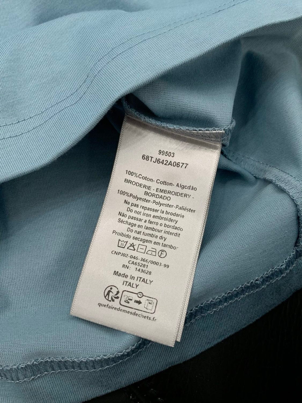 Men's & Women's Embroidered Logo Crew Neck Short-Sleeved T-Shirt #194218