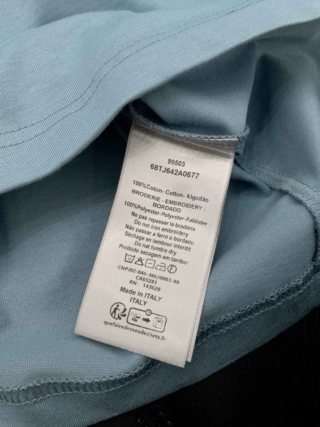 Men's & Women's Embroidered Logo Crew Neck Short-Sleeved T-Shirt #194218