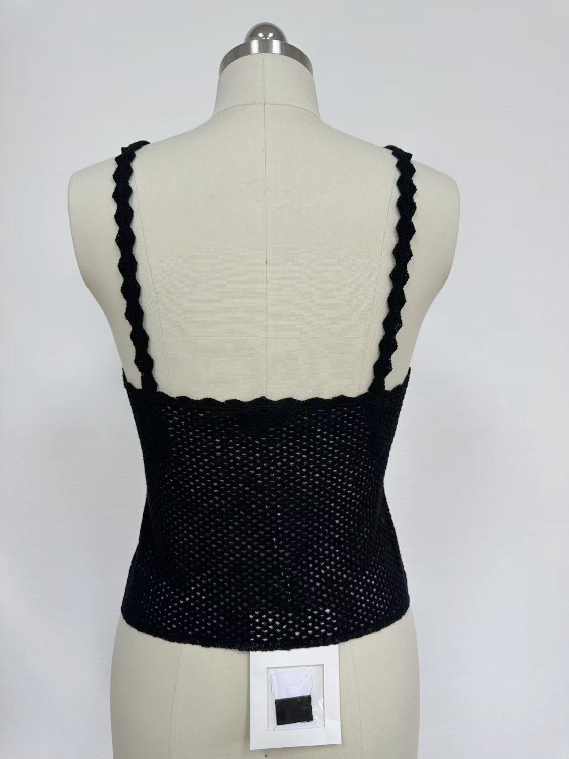 Women's Summer Fashion Casual Solid-Color Round Neck Breathable Lace Trim Tank Top Vest #78515