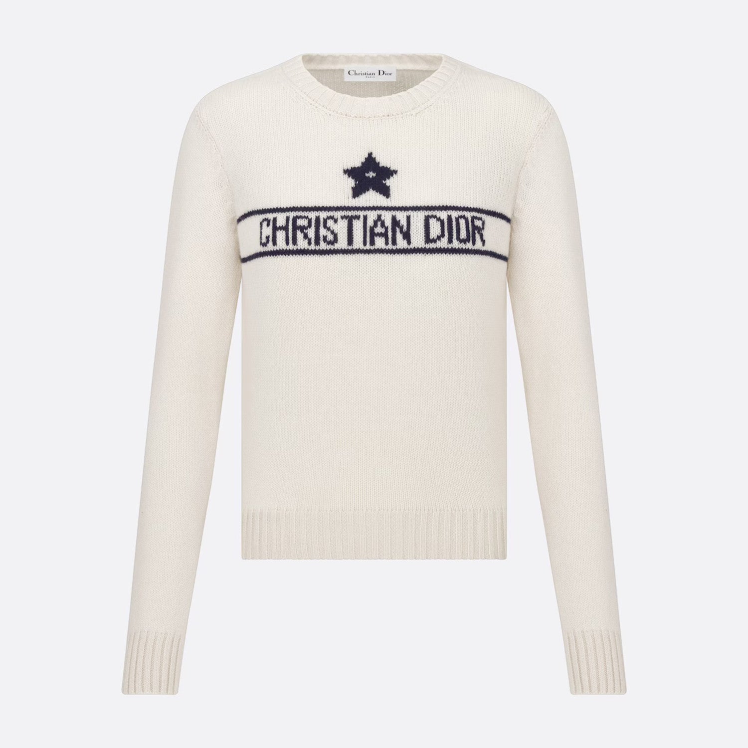 Women's Autumn And Winter Jacquard Knit Sweater Gray Pink 100% Cashmere Fabric With Logo Round Neck Long Sleeve Pullover Knitted Sweater #71784