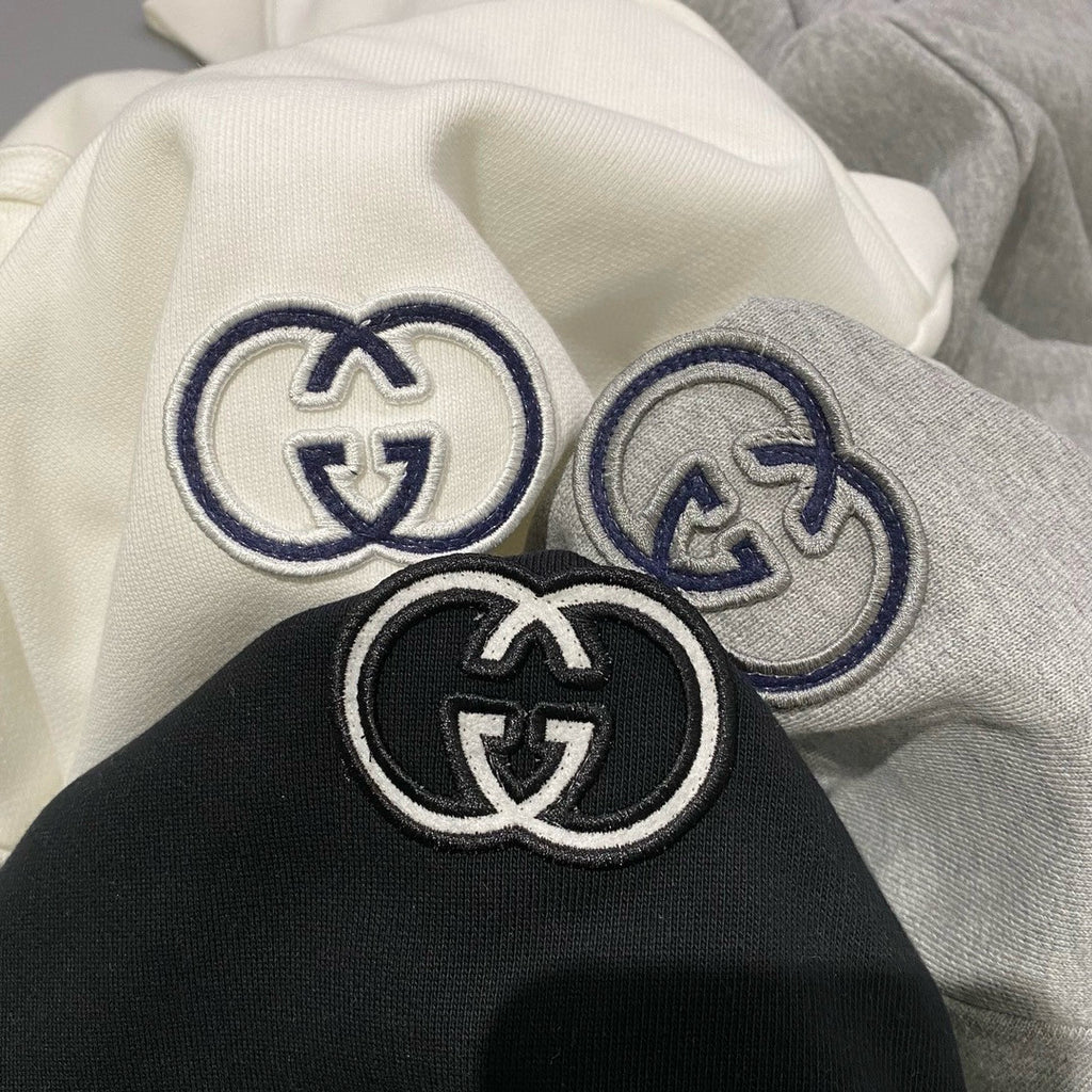 Men's And Women's Spring And Fall Solid Color Loose Casual Logo Hooded Sweater Pullover Sweater #98487