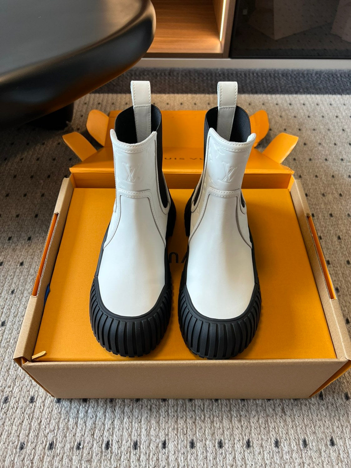 Ruby Women's Autumn And Winter Solid Color Round Toe Short Leather Classic Fashion Boots Shoes #78118