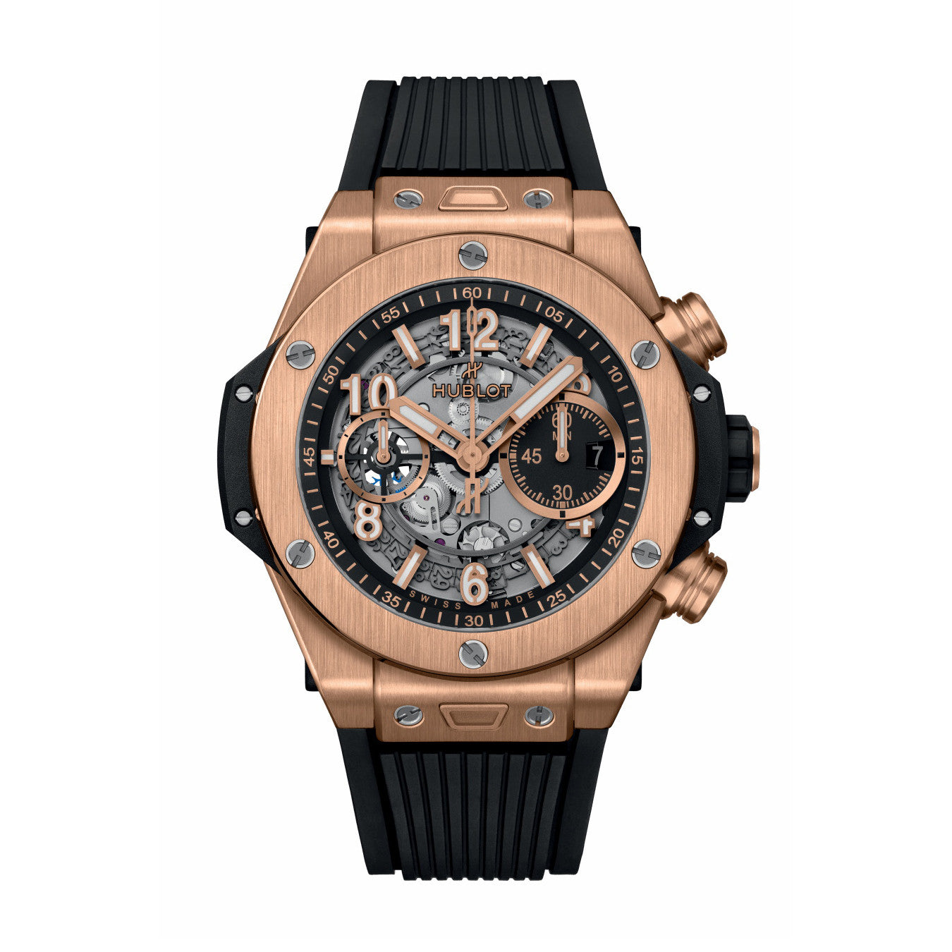 Hublot BIG BANG Men's Automatic Mechanical Movement Rubber Strap 44mm Mechanical Watch #73168