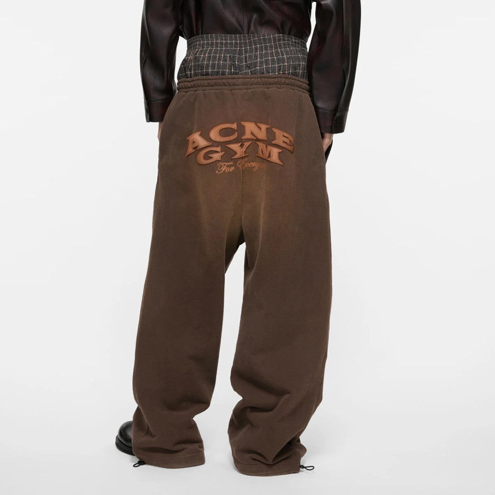 Two-piece look Appliqu embroidery Logo trousers Pants #82525A