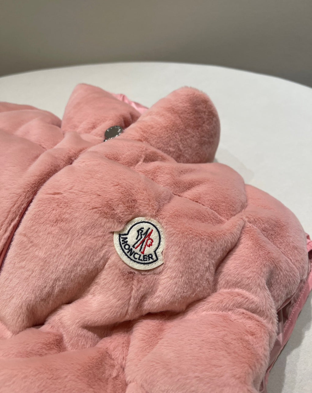 Women's Spring and Autumn Pink Logo Zipper Drawstring Down Sleeveless Vest Jacket #72875