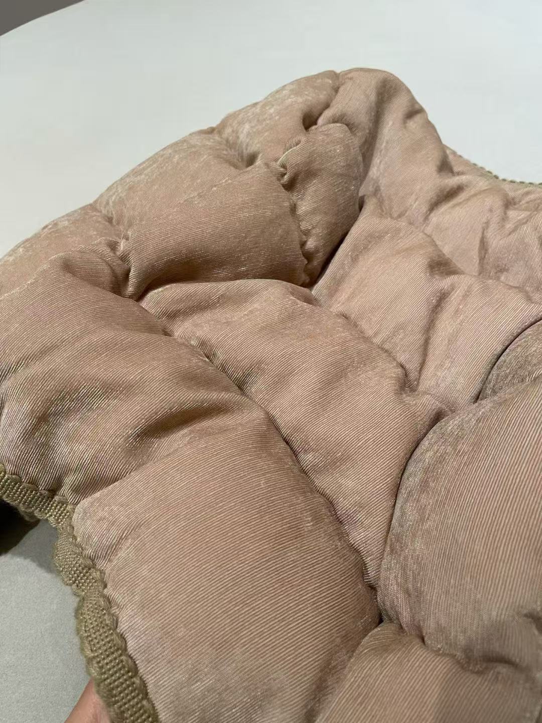 2025 FallWinter Corduroy Short Square Neck Warm Jacket #83154A