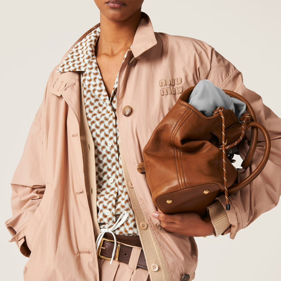 Women's Spring and Autumn Solid Color Logo Embroidery Single Breasted Long Sleeve Jacket #72858