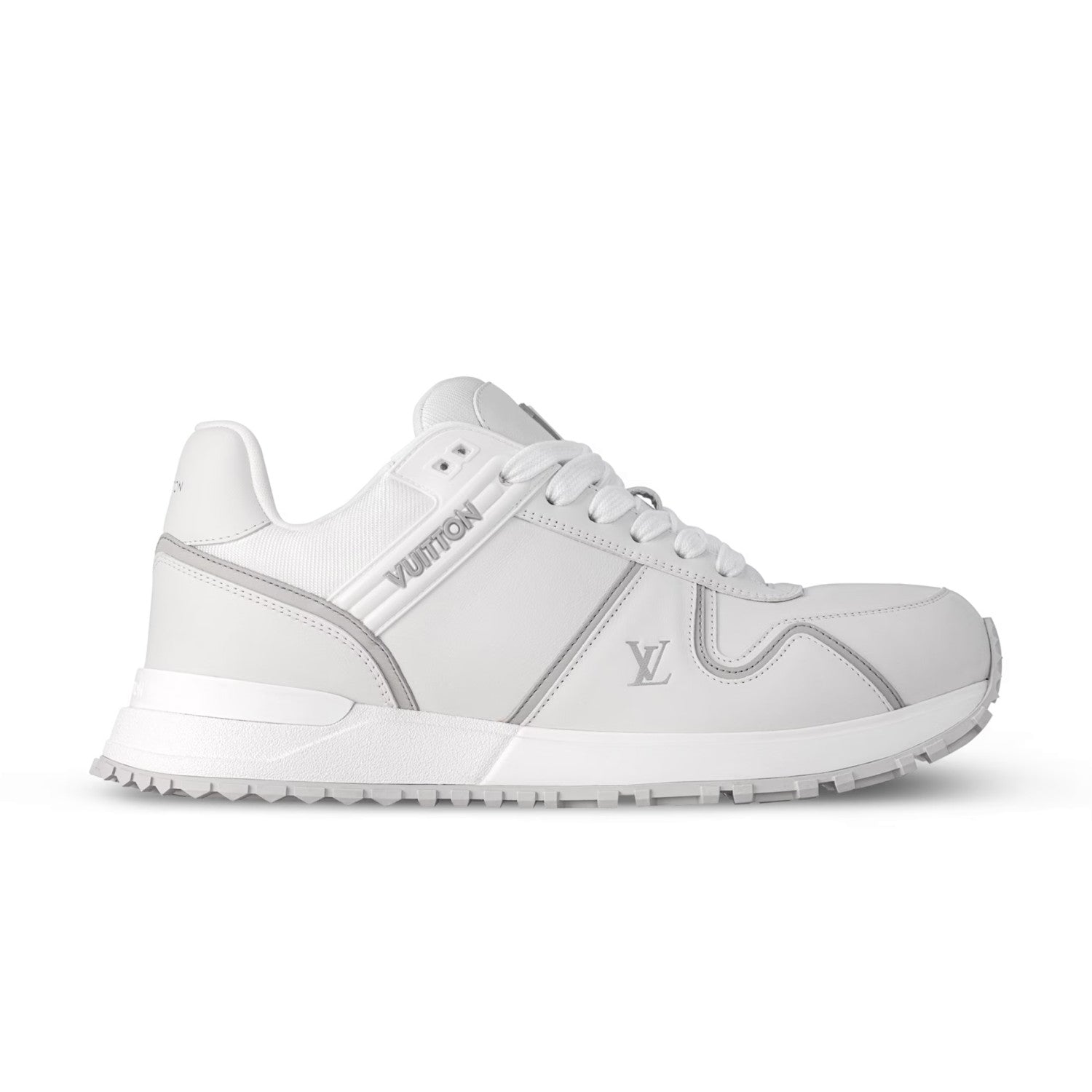 Run Away Maxi Men's Solid Colour Leather Low-Top Lace-Up Sneakers Shoes #77817