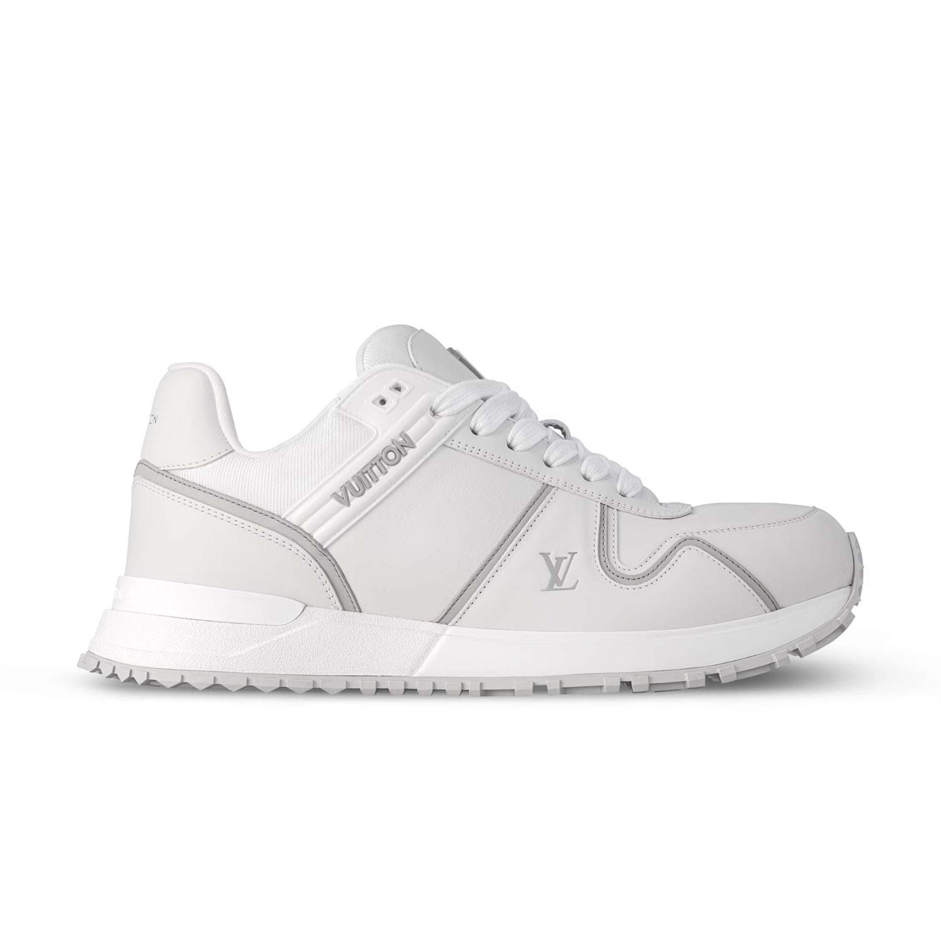 Run Away Maxi Men's Solid Colour Leather Low-Top Lace-Up Sneakers Shoes #77817