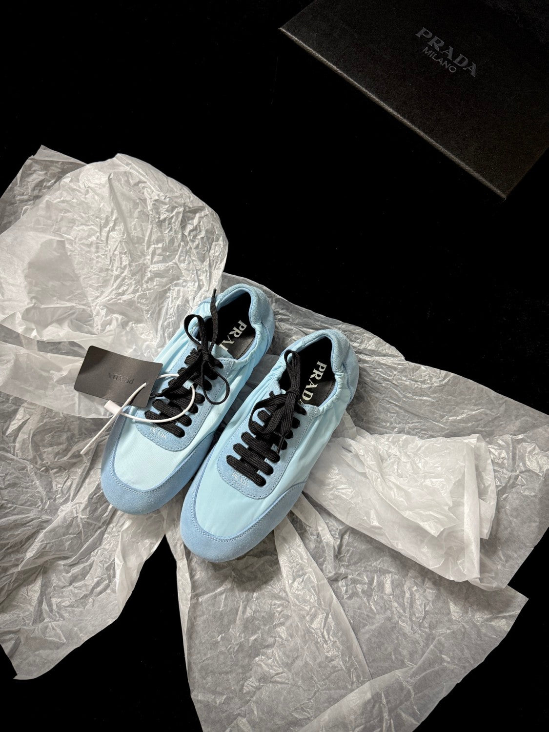 PR Women's Solid-color Nylon Fabric And Suede Low-top Lace-up Training Shoes #77759