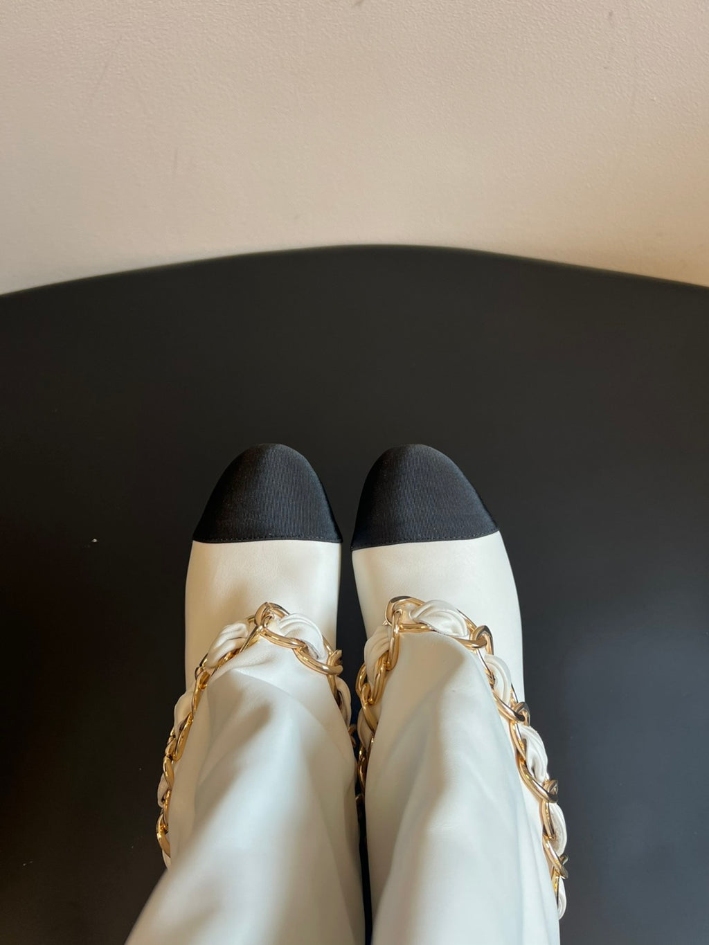 CC Women's Solid Color Round Toe Leather High Top Riding Boots Shoes #77819