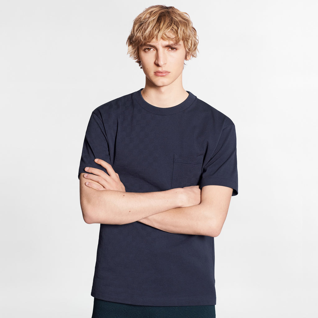 Men's Summer Solid Colour Round Neck Chest Strap Cotton Short Sleeve T-Shirt #97859