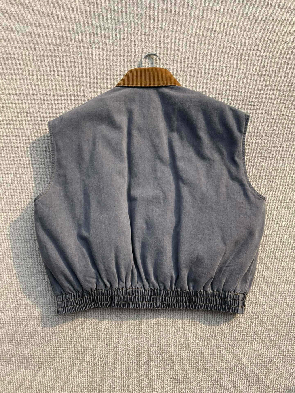 Women's Fall/Winter Logo Printed Splicing Lapel Zipper Closure Sleeveless Vest Jacket #76536