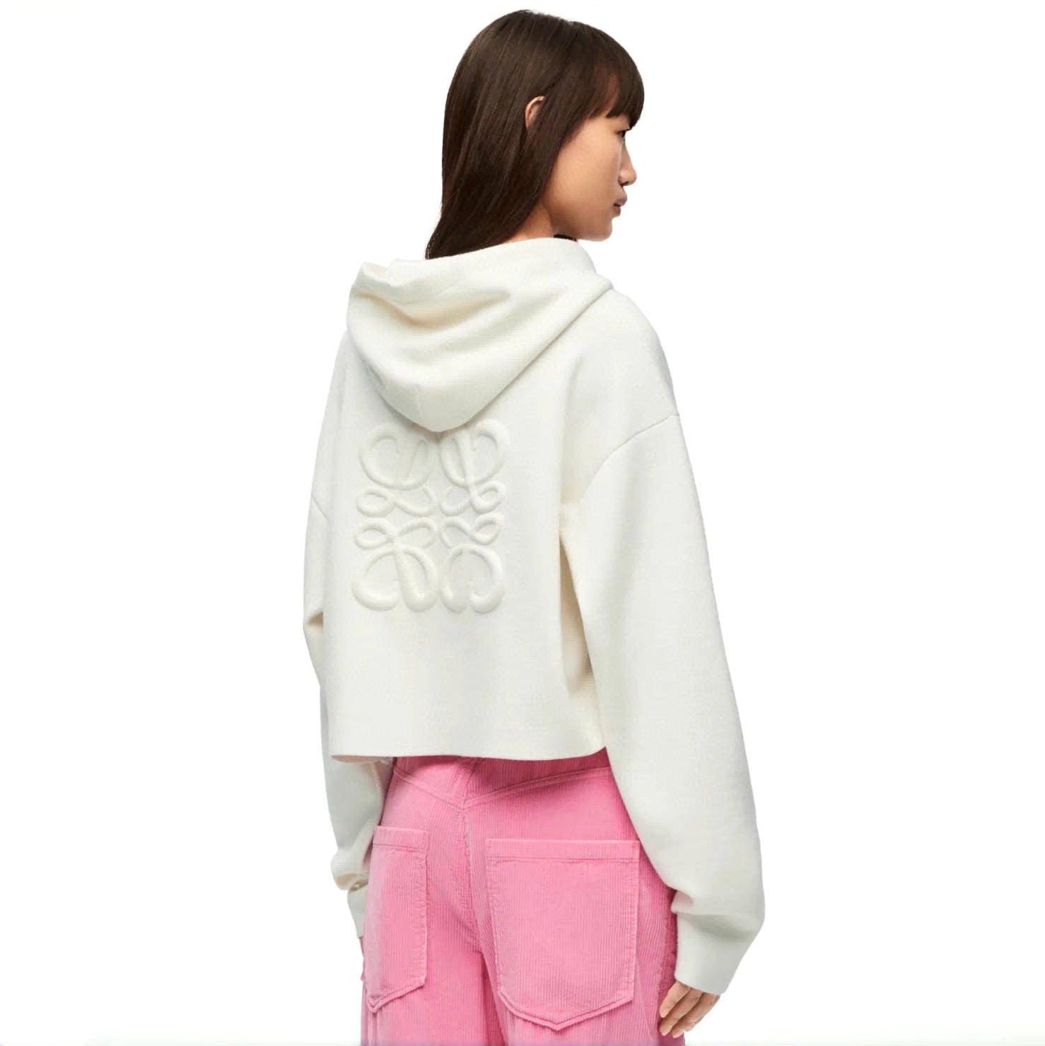 Women's Spring and Autumn Solid Color Hooded Drawstring Zipper Sweatshirt Jacket #72679