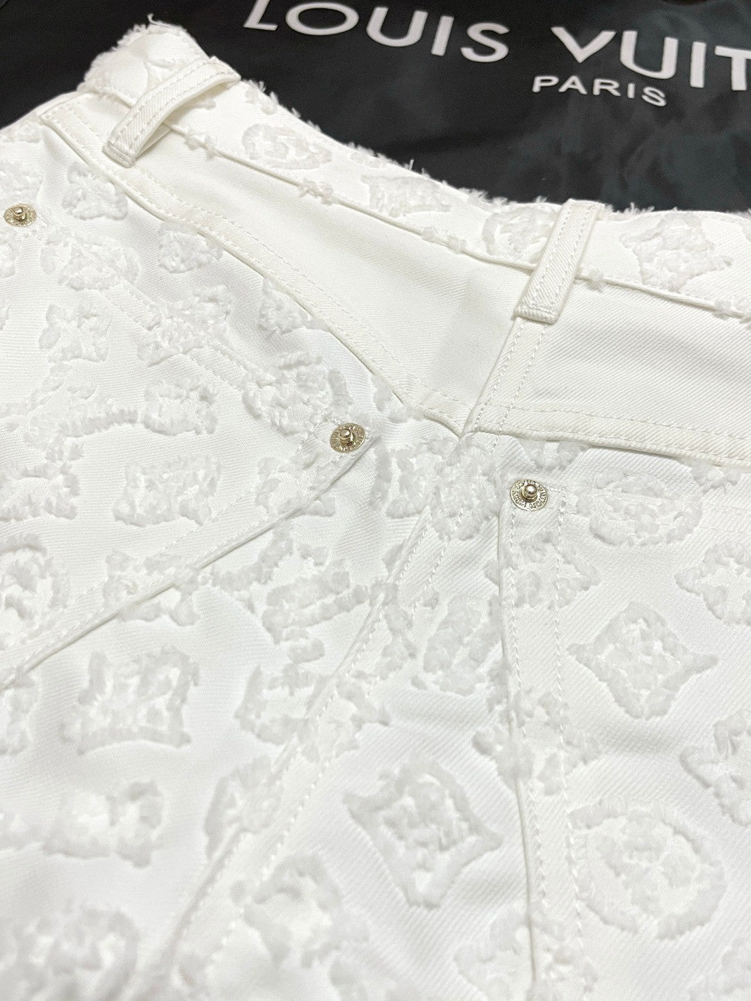 Women's Summer Solid Color Cut-Out Cotton Denim Shorts #77685