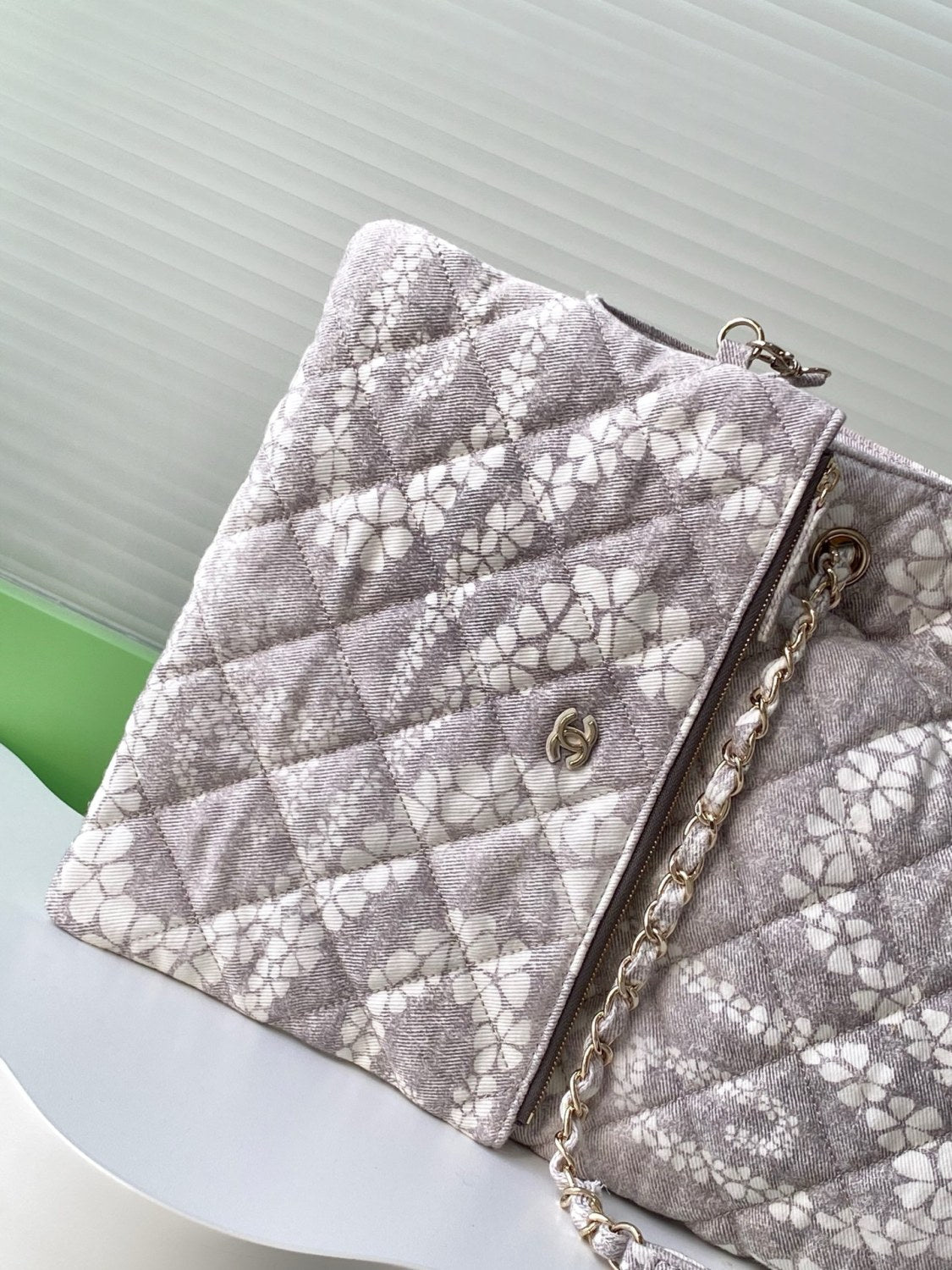 Women's Solid Color Chain Cherry Blossom Print Cotton Shoulder Bag Bags #77446