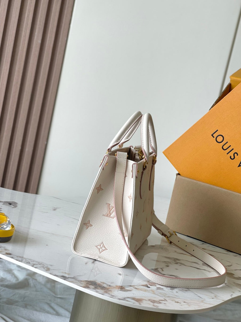 ONTHEGO Women's Letter Logo Printed Leather Tote Bag Shopper Tote Handbags Bags #77454