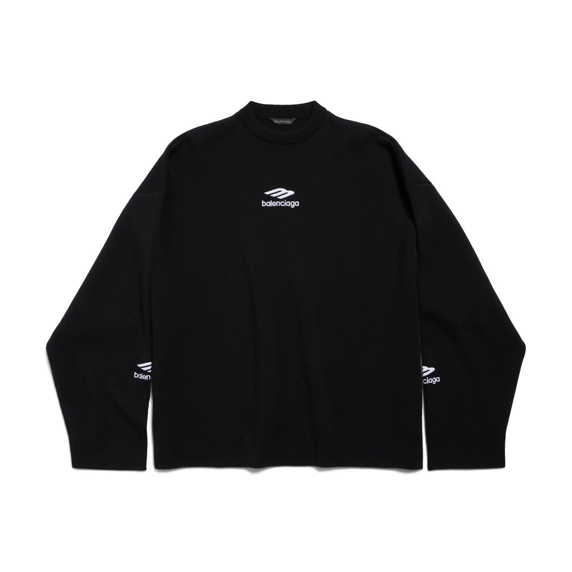 Men's SKI Crew Neck Top Logo Printed Spring & Fall Reversible Wool Blend Long Sleeve Knit Sweater #71742