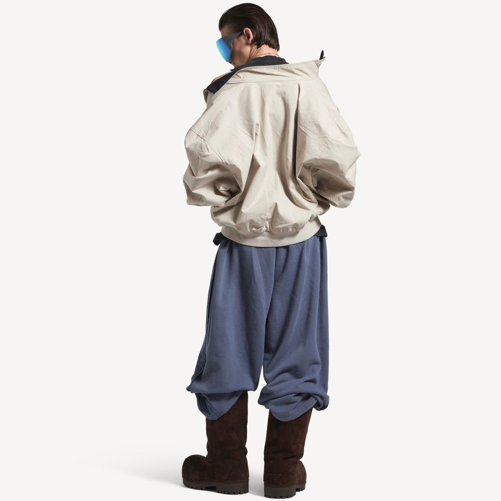 Unisex Blcg 2026SS Plaid patchwork Distressed finish Loose fit Trousers Pants #82535A