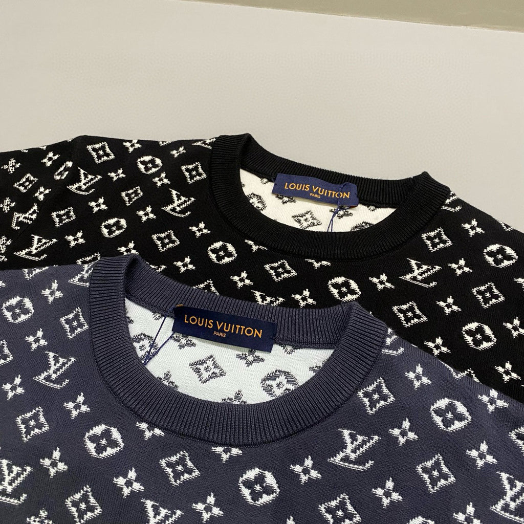 Men's Spring and Fall Gradient Logo Printed Round Neck Cotton Pullover Sweatshirt #98968