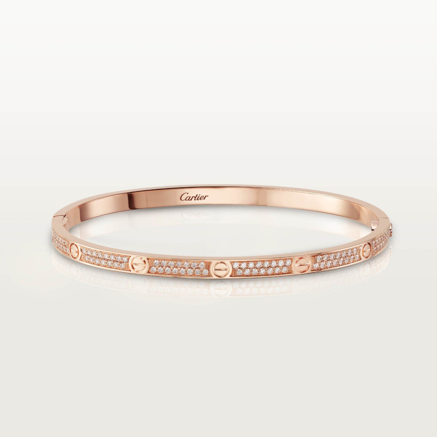 Men's And Women's Full Of Stars Full Of Diamonds Narrow Rose Gold Bracelet Jewelry #73169